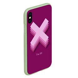Чехол iPhone XS Max матовый The XX: Purple, цвет: 3D-салатовый — фото 2
