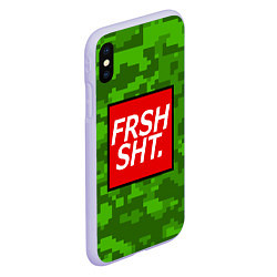 Чехол iPhone XS Max матовый FRSH SH*T, цвет: 3D-светло-сиреневый — фото 2