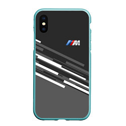 Чехол iPhone XS Max матовый BMW: Sport Line, цвет: 3D-мятный