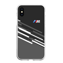 Чехол iPhone XS Max матовый BMW: Sport Line, цвет: 3D-белый