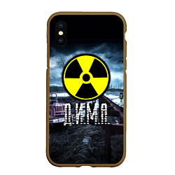 Чехол iPhone XS Max матовый S.T.A.L.K.E.R: Дима, цвет: 3D-коричневый