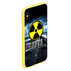 Чехол iPhone XS Max матовый S.T.A.L.K.E.R: Слава, цвет: 3D-желтый — фото 2