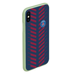 Чехол iPhone XS Max матовый FC PSG: Creative, цвет: 3D-салатовый — фото 2