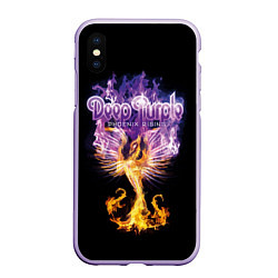 Чехол iPhone XS Max матовый Deep Purple: Phoenix Rising, цвет: 3D-светло-сиреневый