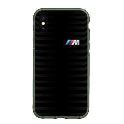 Чехол iPhone XS Max матовый BMW M BLACK & GREY