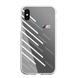 Чехол iPhone XS Max матовый BMW 2018 M Sport, цвет: 3D-белый