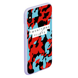 Чехол iPhone XS Max матовый TOP: Military Brand Colors, цвет: 3D-светло-сиреневый — фото 2