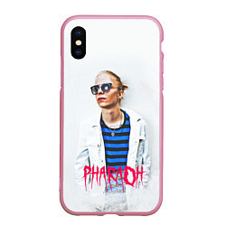 Чехол iPhone XS Max матовый Pharaoh: White side, цвет: 3D-розовый