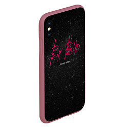 Чехол iPhone XS Max матовый Pink Phloyd: Lonely star, цвет: 3D-малиновый — фото 2