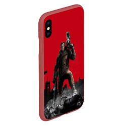 Чехол iPhone XS Max матовый Soldier: William Blaskovitz, цвет: 3D-красный — фото 2
