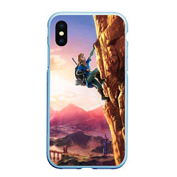 Чехол iPhone XS Max матовый Zelda Rock