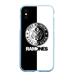 Чехол iPhone XS Max матовый Ramones B&W