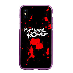 Чехол iPhone XS Max матовый My Chemical Romance, цвет: 3D-фиолетовый