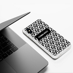 Чехол iPhone XS Max матовый Versus Battle: Слава КПСС, цвет: 3D-белый — фото 2