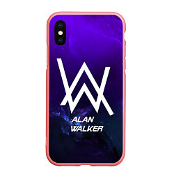 Чехол iPhone XS Max матовый Alan Walker: Space Collection, цвет: 3D-баблгам