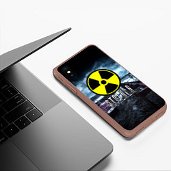 Чехол iPhone XS Max матовый S.T.A.L.K.E.R: Radiation, цвет: 3D-коричневый — фото 2