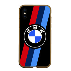 Чехол iPhone XS Max матовый BMW 2021 M SPORT БМВ М СПОРТ, цвет: 3D-коричневый