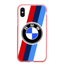 Чехол iPhone XS Max матовый BMW M: White Sport