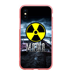 Чехол iPhone XS Max матовый STALKER - МАША, цвет: 3D-баблгам