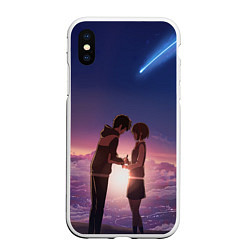 Чехол iPhone XS Max матовый Your Name, цвет: 3D-белый