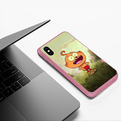 Чехол iPhone XS Max матовый Харви Бикс, цвет: 3D-малиновый — фото 2