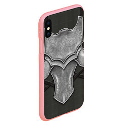 Чехол iPhone XS Max матовый Рыцарь в доспехах, цвет: 3D-баблгам — фото 2
