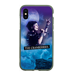 Чехол iPhone XS Max матовый The Cranberries, цвет: 3D-темно-зеленый