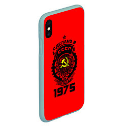 Чехол iPhone XS Max матовый Сделано в СССР 1975, цвет: 3D-мятный — фото 2