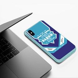 Чехол iPhone XS Max матовый Вадим сладкий, цвет: 3D-мятный — фото 2