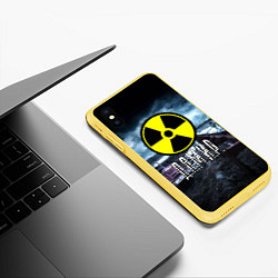 Чехол iPhone XS Max матовый S.T.A.L.K.E.R: Дамир, цвет: 3D-желтый — фото 2