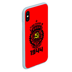 Чехол iPhone XS Max матовый Сделано в СССР 1944, цвет: 3D-голубой — фото 2