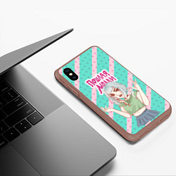 Чехол iPhone XS Max матовый Пошлая Молли, цвет: 3D-коричневый — фото 2