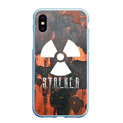 Чехол iPhone XS Max матовый S.T.A.L.K.E.R: Orange Toxic, цвет: 3D-голубой