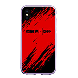 Чехол iPhone XS Max матовый R6S: Red Style