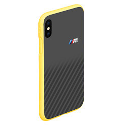 Чехол iPhone XS Max матовый BMW M SPORT, цвет: 3D-желтый — фото 2