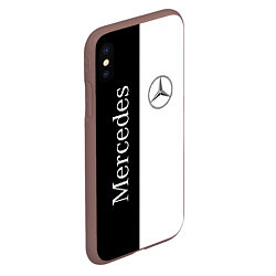 Чехол iPhone XS Max матовый Mercedes B&W, цвет: 3D-коричневый — фото 2