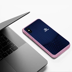 Чехол iPhone XS Max матовый Lexus: Sport Motors, цвет: 3D-розовый — фото 2