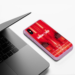 Чехол iPhone XS Max матовый R6S: Red Back, цвет: 3D-сиреневый — фото 2