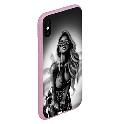 Чехол iPhone XS Max матовый Trap Girl, цвет: 3D-розовый — фото 2