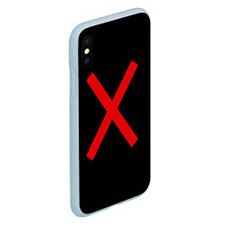 Чехол iPhone XS Max матовый MONSTA X 7, цвет: 3D-голубой — фото 2