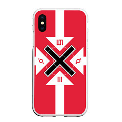 Чехол iPhone XS Max матовый 30 STM Symbols, цвет: 3D-белый