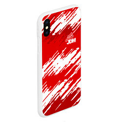 Чехол iPhone XS Max матовый Eat Sleep JDM: Breaks, цвет: 3D-белый — фото 2