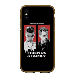 Чехол iPhone XS Max матовый Markul: Friends & Family