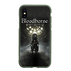 Чехол iPhone XS Max матовый Bloodborne: Shrine, цвет: 3D-темно-зеленый