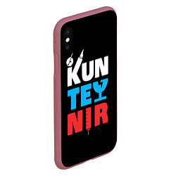 Чехол iPhone XS Max матовый Kunteynir, цвет: 3D-малиновый — фото 2