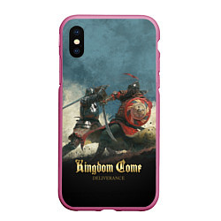 Чехол iPhone XS Max матовый Kingdom Come: Deliverance, цвет: 3D-малиновый