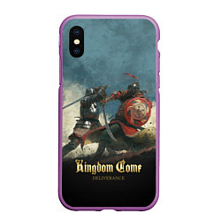 Чехол iPhone XS Max матовый Kingdom Come: Deliverance, цвет: 3D-фиолетовый