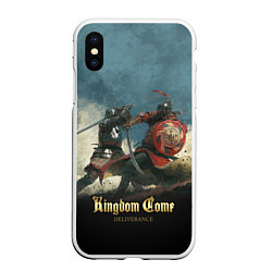 Чехол iPhone XS Max матовый Kingdom Come: Deliverance, цвет: 3D-белый