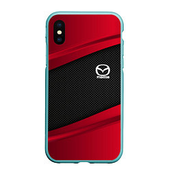 Чехол iPhone XS Max матовый Mazda: Red Sport, цвет: 3D-мятный