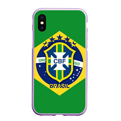 Чехол iPhone XS Max матовый CBF Brazil